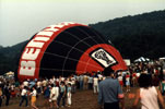 Rocky Aoki's Benihana balloon inflating